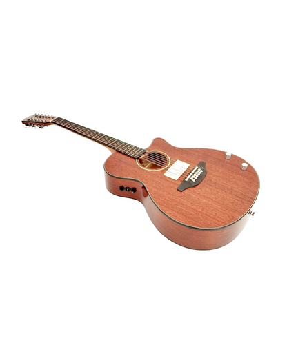 Haze  12-String Hybrid special Acoustic-Electric Guitar - Solid top  Natural SDG82812CHEQSM