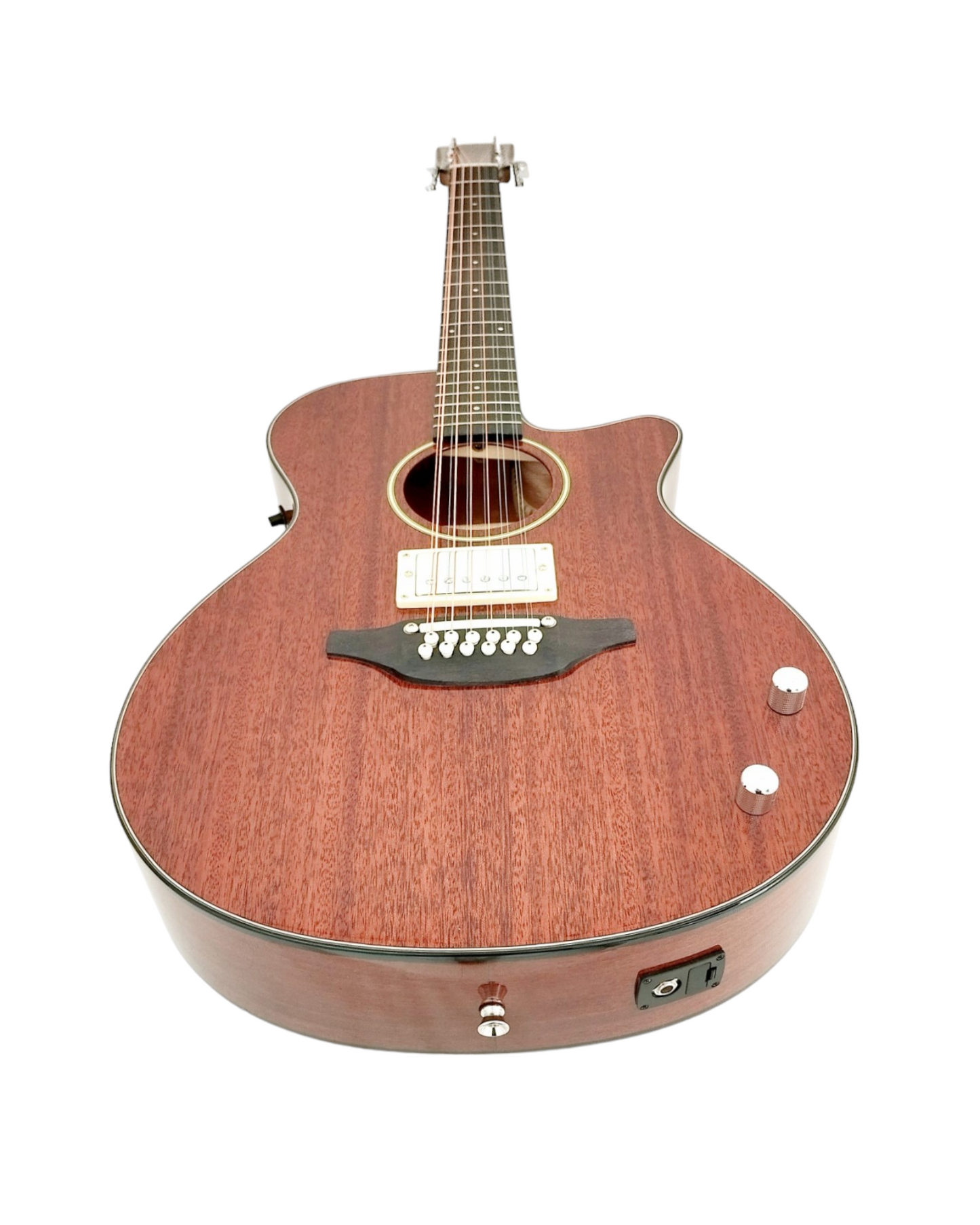 Haze  12-String Hybrid special Acoustic-Electric Guitar - Solid top  Natural SDG82812CHEQSM