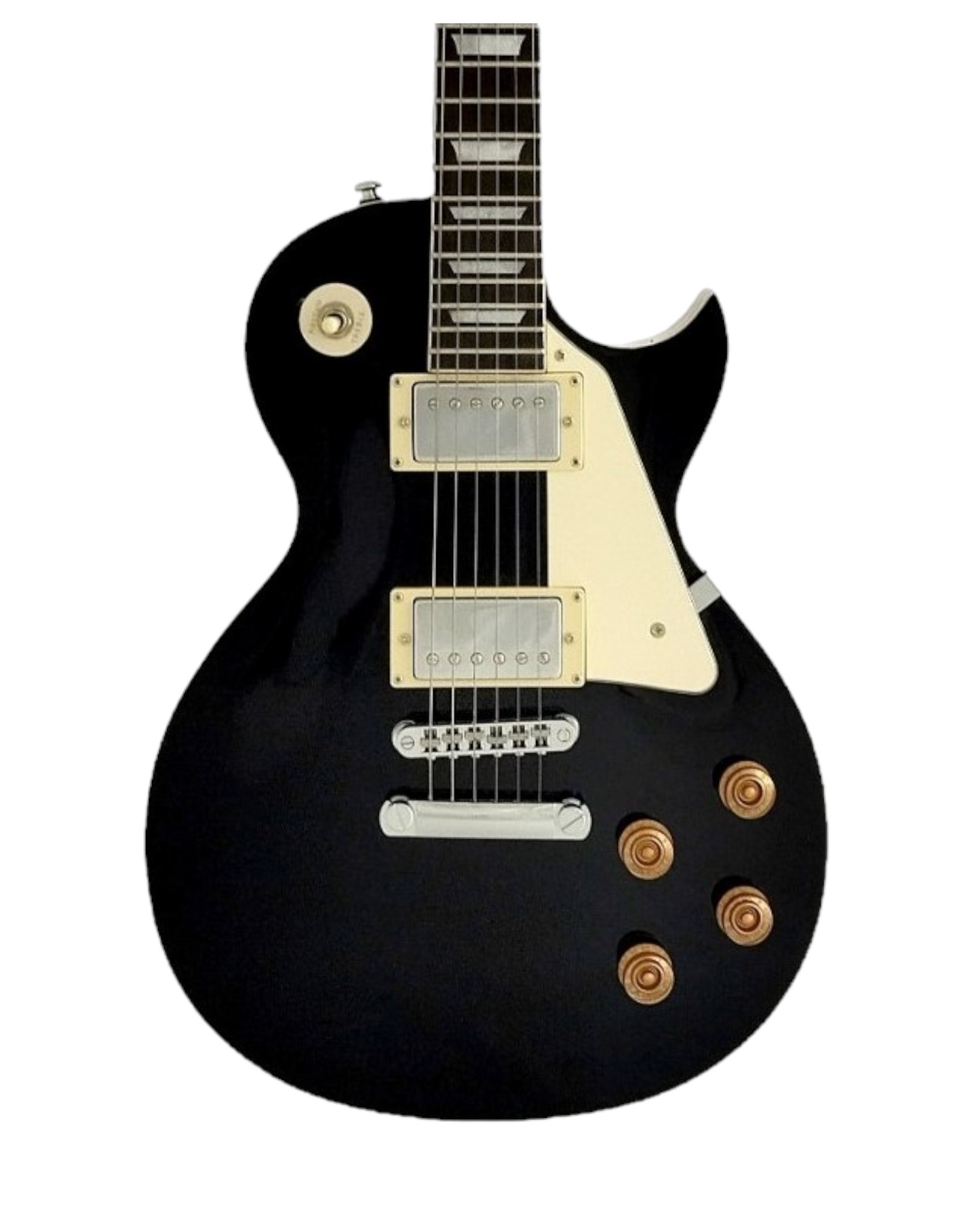 Haze Single-Cut HH Maple Electric Guitar - Black SEG277BK