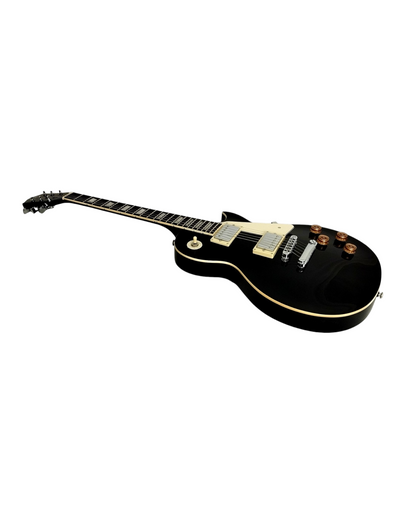 Haze Single-Cut HH Maple Electric Guitar - Black SEG277BK