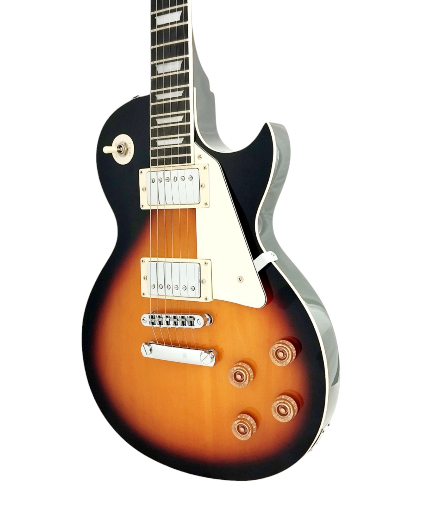 Haze Single-Cut Arched Maple Mahogany Set-Neck Electric Guitar - Vintageburst SEG277BS