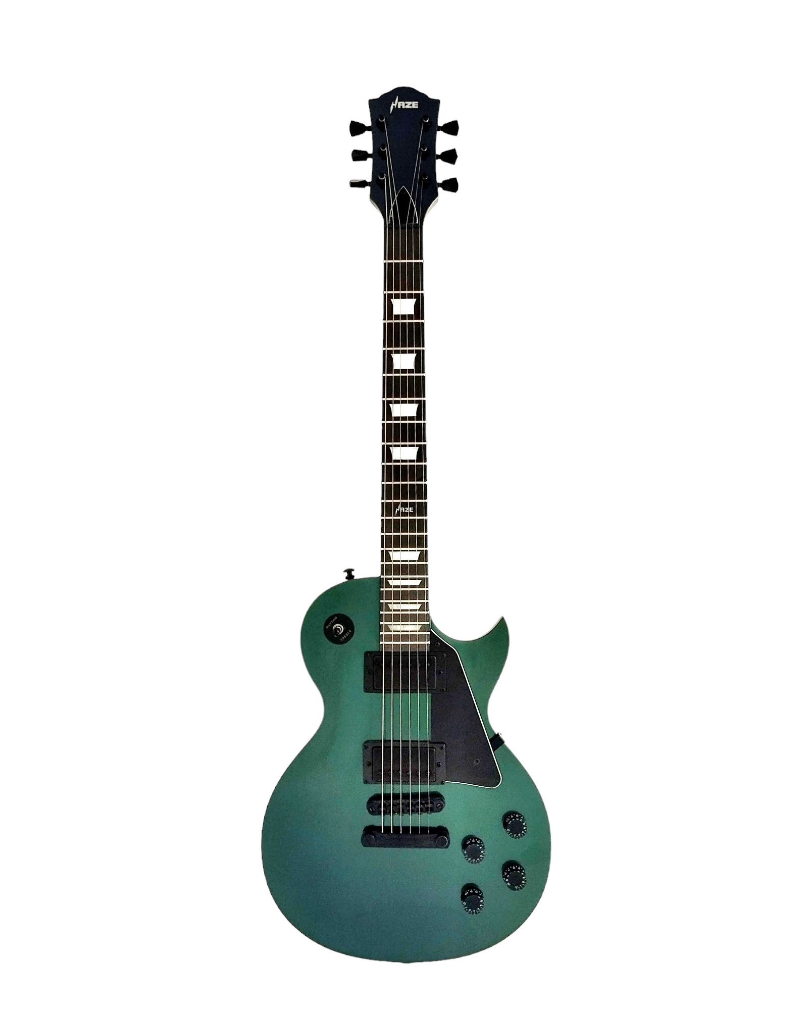 Haze SEG277 Chameleon Green/Purple Electric Guitar with Dual Humbuckers