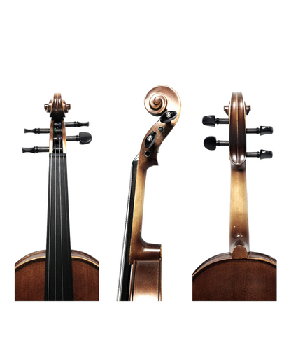 SJV01B Symphony 4/4-1/4 size Violin outfit w/Extra strings, Foam Hard Case, Bow, Rosin