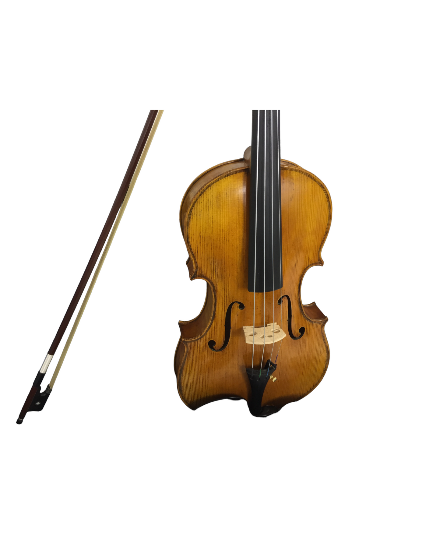 Symphony SJVA02AAA 16" Solid Wood Handmade Viola Outfit, Ebony Fittings