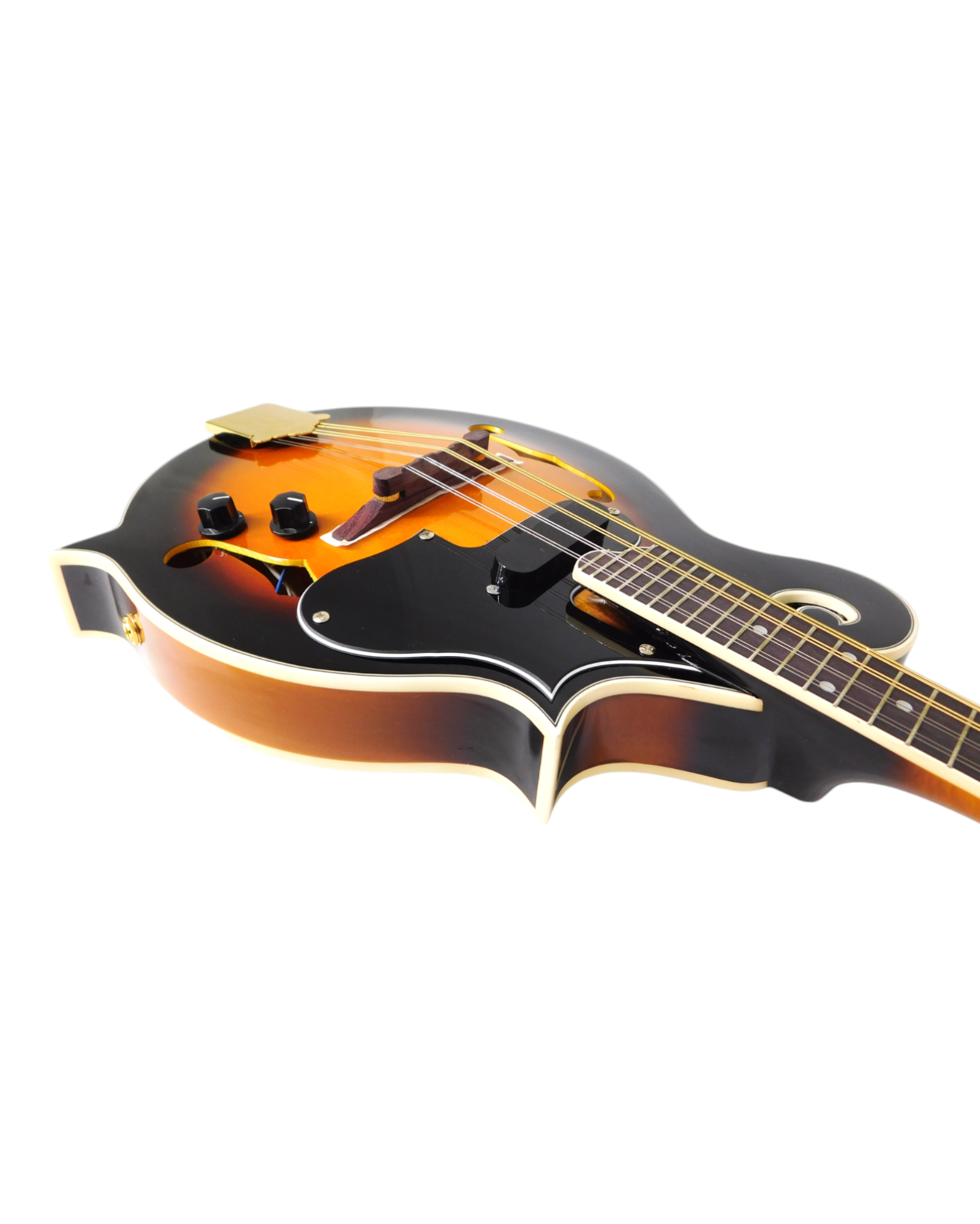 Caraya Solid Spruce Top F-Style Acoustic-Electric Mandolin in Sunburst w/ Accessories & Lockable Hardcase (Optional) - SMA008EQVS