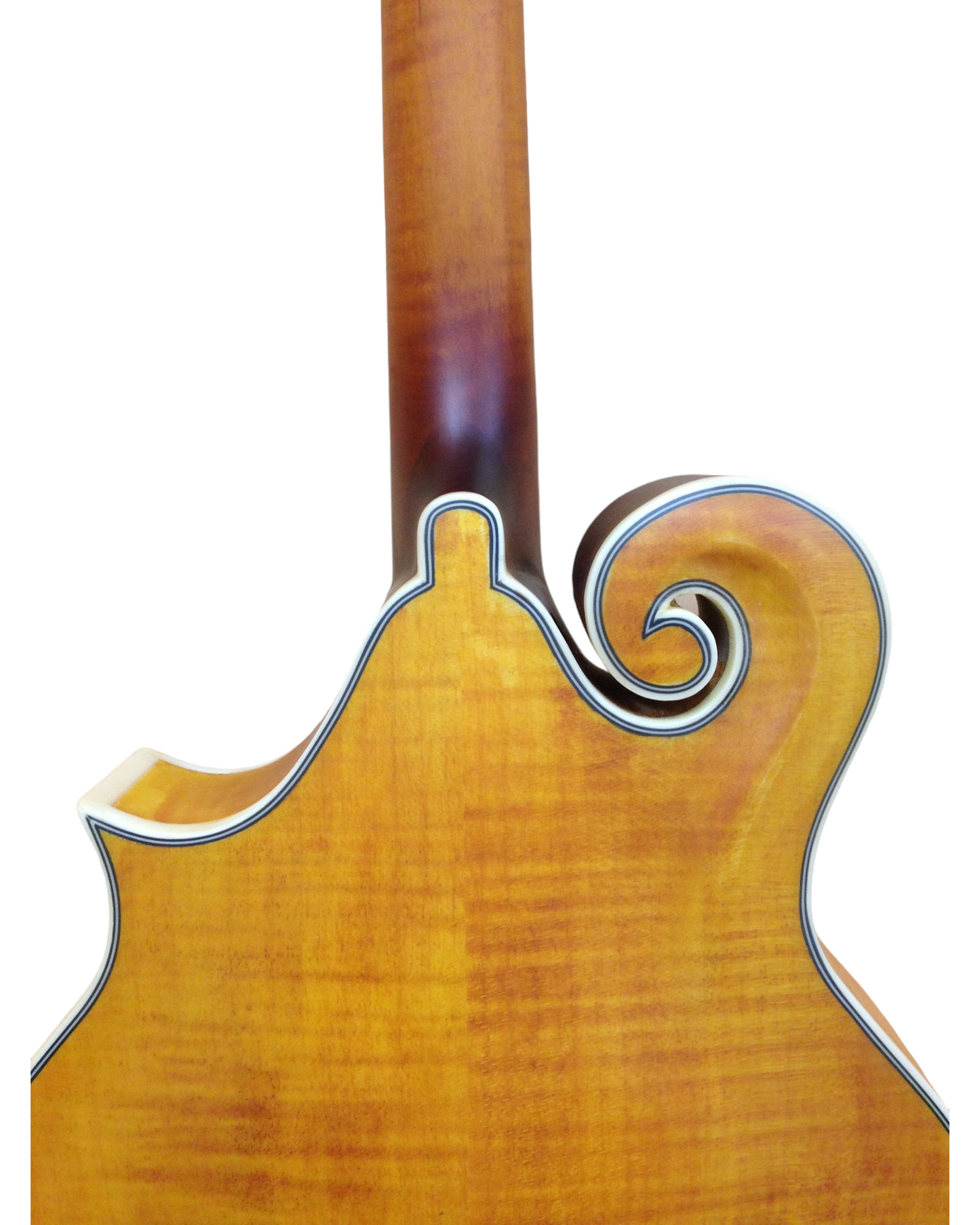 Caraya SMA938 F-Style Mandolin, Solid Spruce, Flame Maple Mandolin w/F Holes + Free Gig Bag