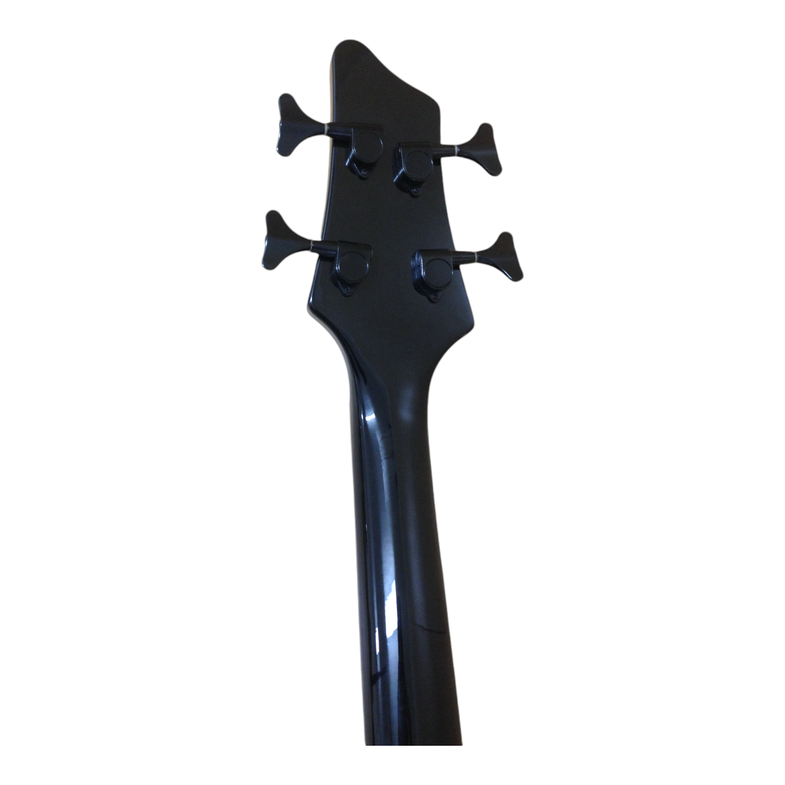 Haze SPB3270BK Fretless 4-String Electric Bass Guitar,Black,Neck-Thru + Free Gig Bag