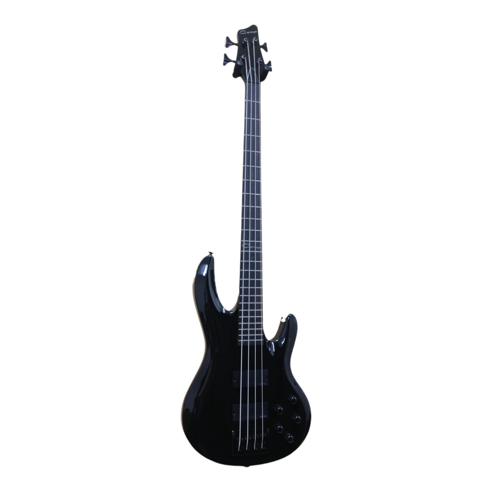 Haze SPB3270BK Fretless 4-String Electric Bass Guitar,Black,Neck-Thru + Free Gig Bag