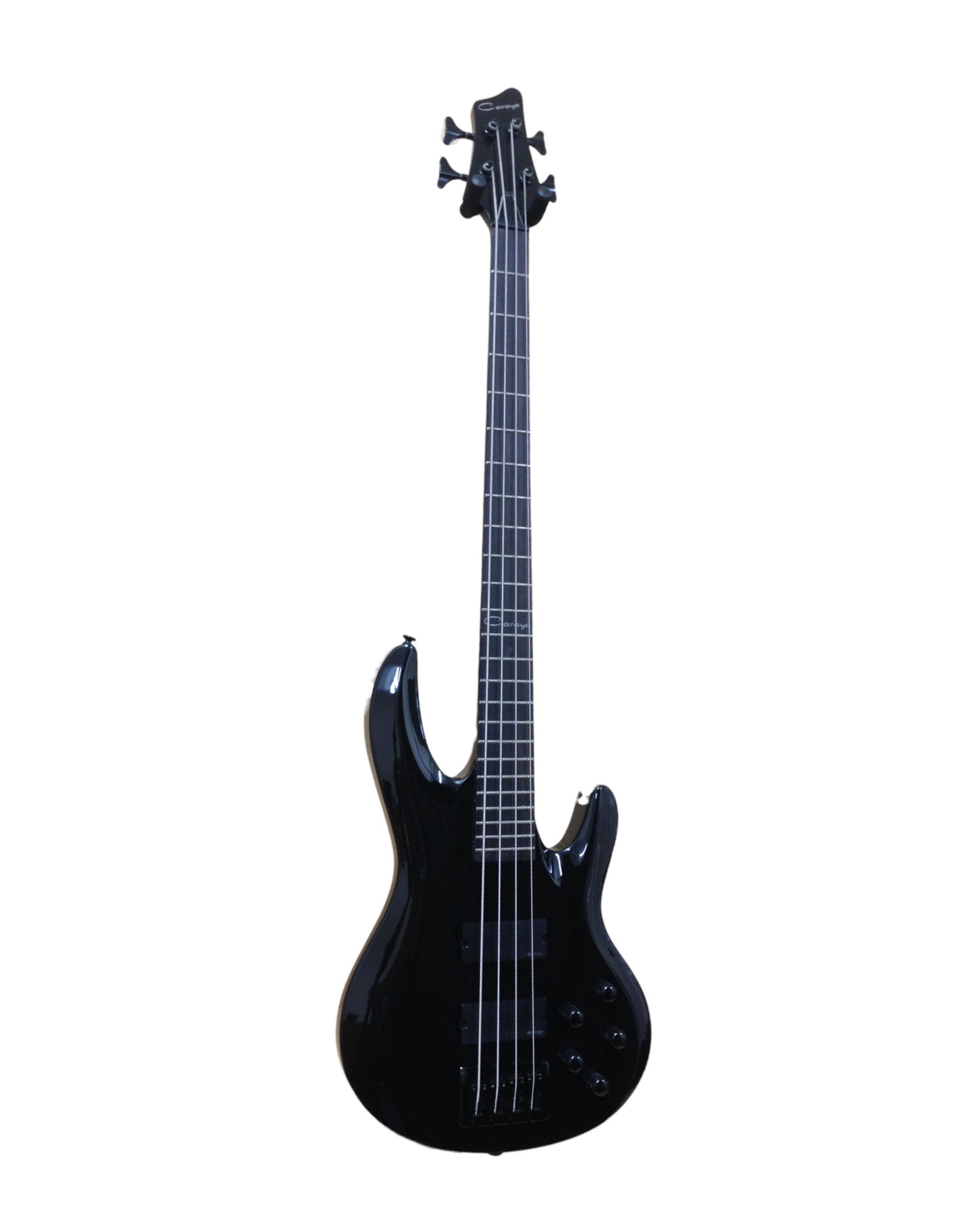 Haze SPB3270BK Fretless 4-String Electric Bass Guitar,Black,Neck-Thru + Free Gig Bag