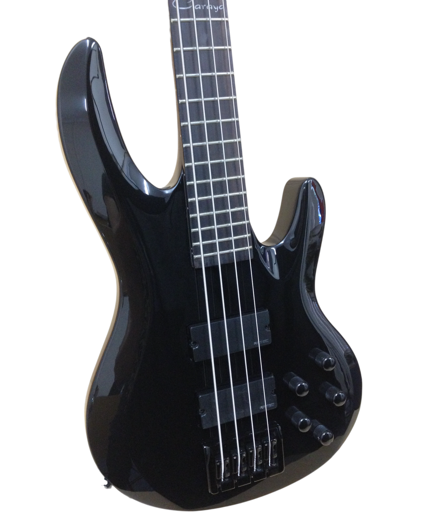 Haze SPB3270BK Fretless 4-String Electric Bass Guitar,Black,Neck-Thru + Free Gig Bag