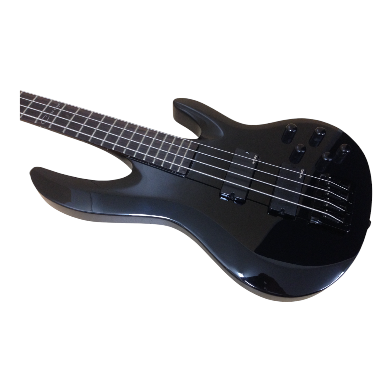 Haze SPB3270BK Fretless 4-String Electric Bass Guitar,Black,Neck-Thru + Free Gig Bag