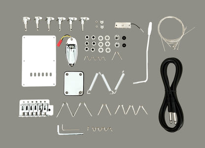 Haze ST10DIY Solid Basswood Electric Guitar, No-Soldering