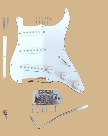 Full Set Electric Guitar Hardware Accessories Parts,No-Soldering ST1910PPCRNS