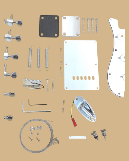 Full Set Electric Guitar Hardware Accessories Parts,No-Soldering ST1910PPCRNS