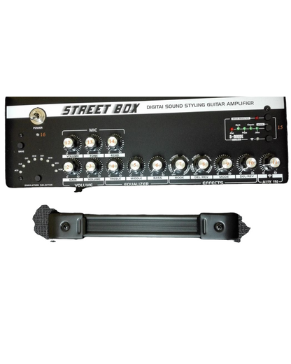 Belcat STREEBOX 15W Rechargeable Guitar Amplifier, Mic, Reverb, Delay, Chorus, Tremolo