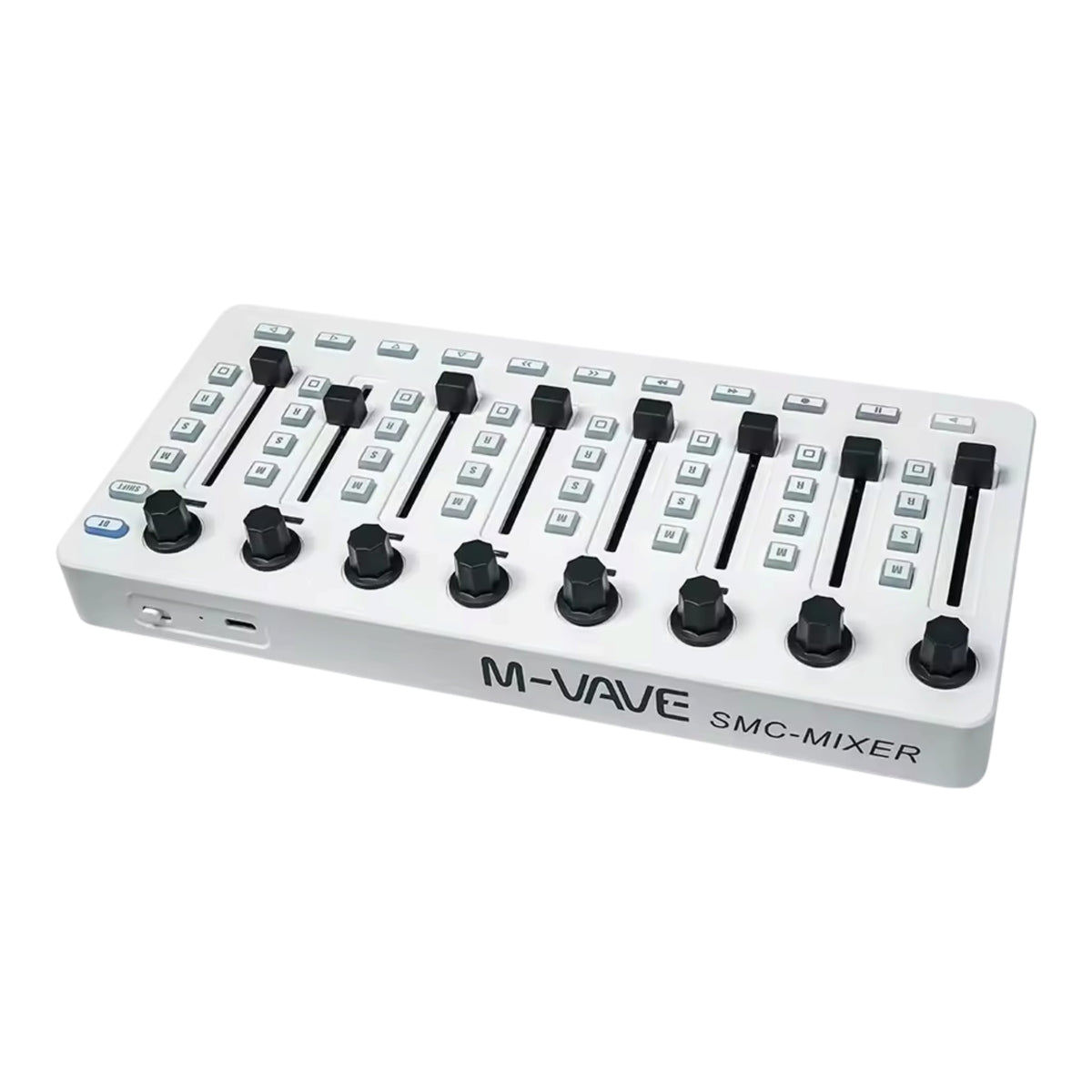 M-VAVE SMCMIXER Wireless DAW MIDI Control Surface w/ 8 Touch-Sensitive Faders, 8 Rotary Encoders & 43 Assignable Buttons