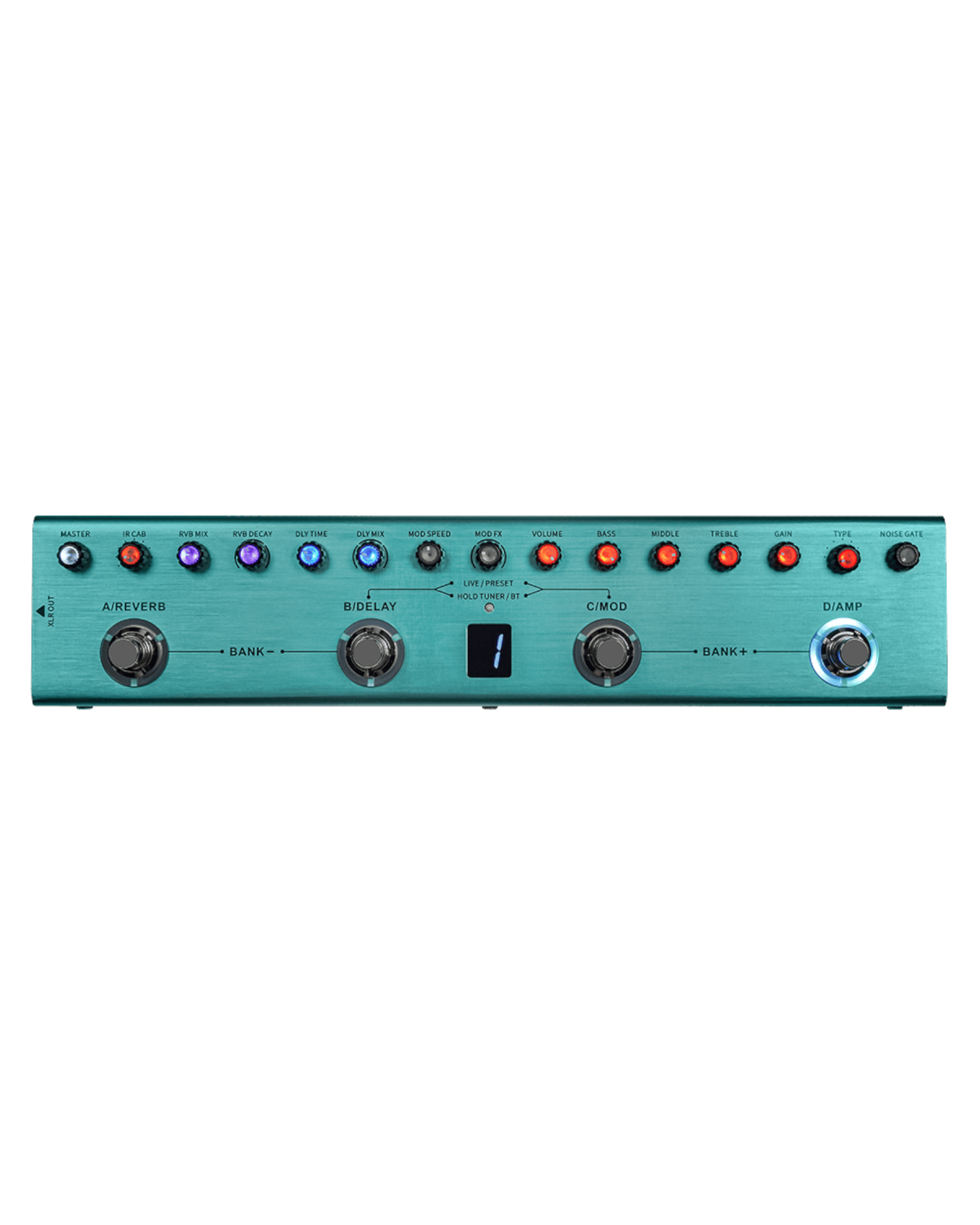 M-VAVE TANKG Portable, Multiple Effects Guitar Pedal with Built in Battery