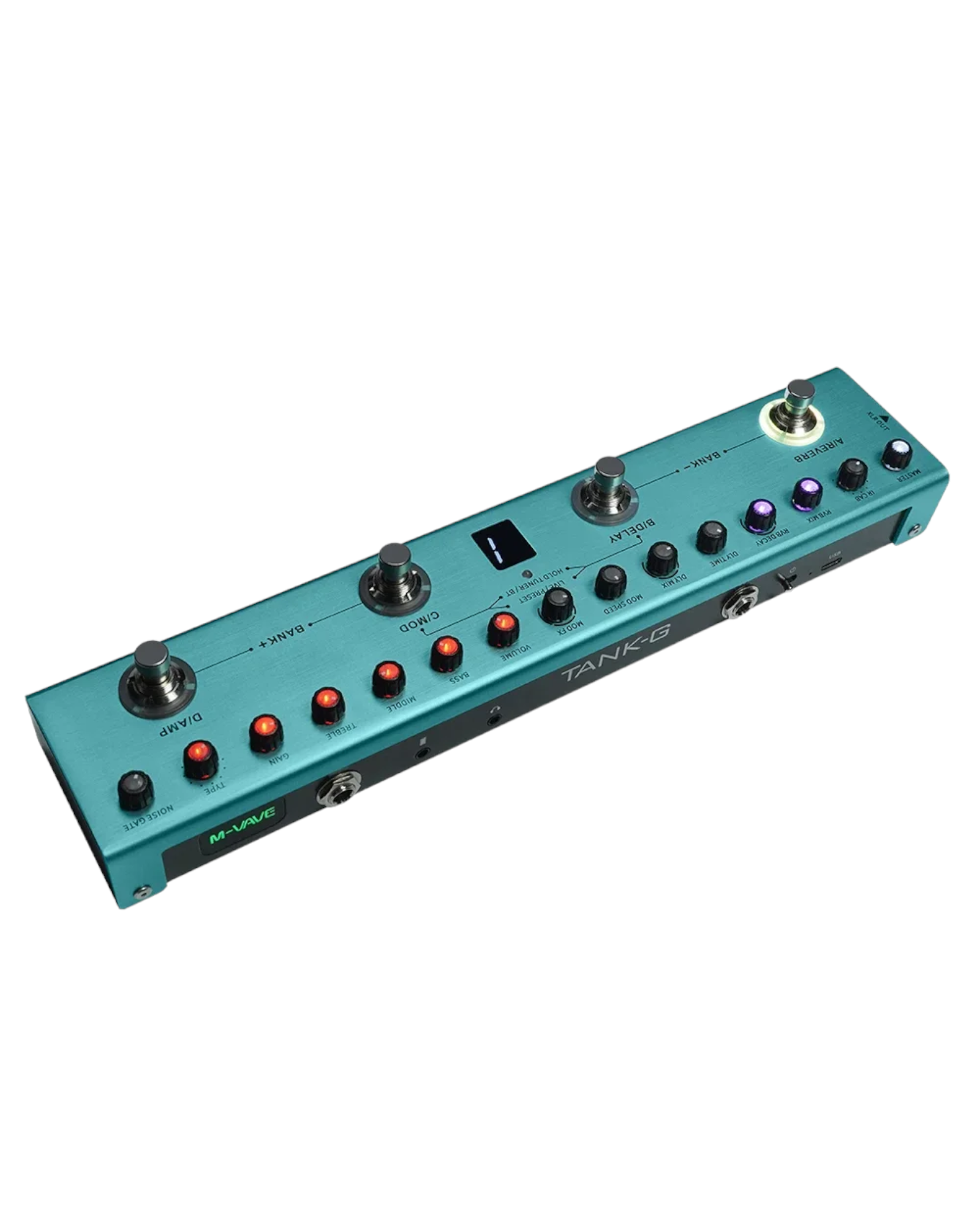 M-VAVE TANKG Portable, Multiple Effects Guitar Pedal with Built in Battery