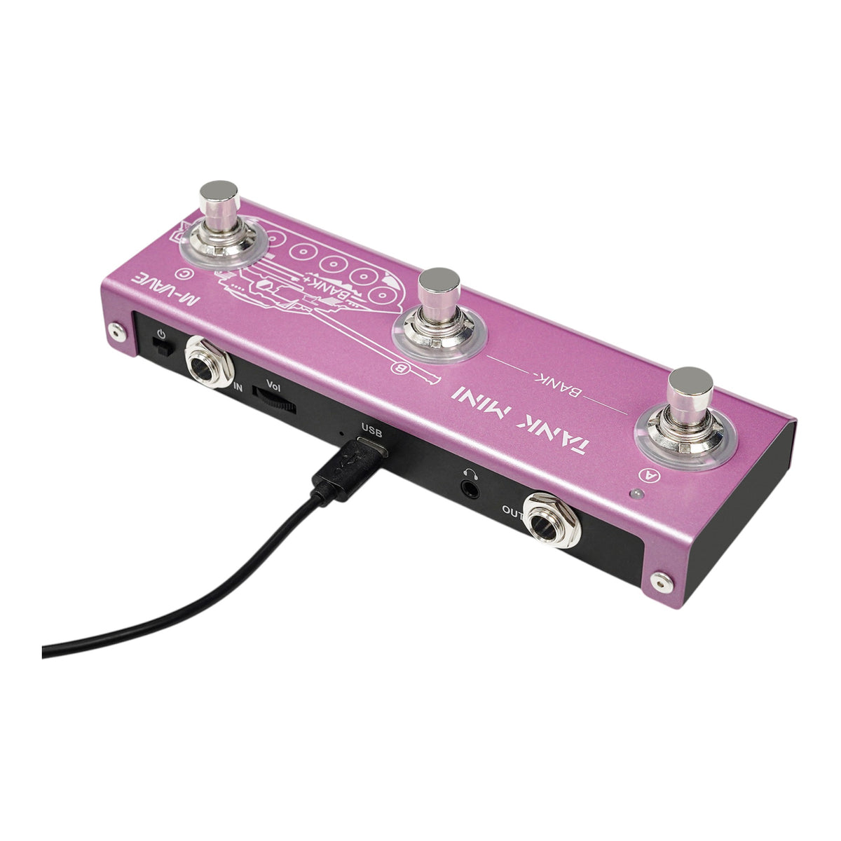 M-VAVE TANKMINI Portable Electric Guitar & Bass Muilt-Effects Processor w/ Amp Modelling & IR Simulation