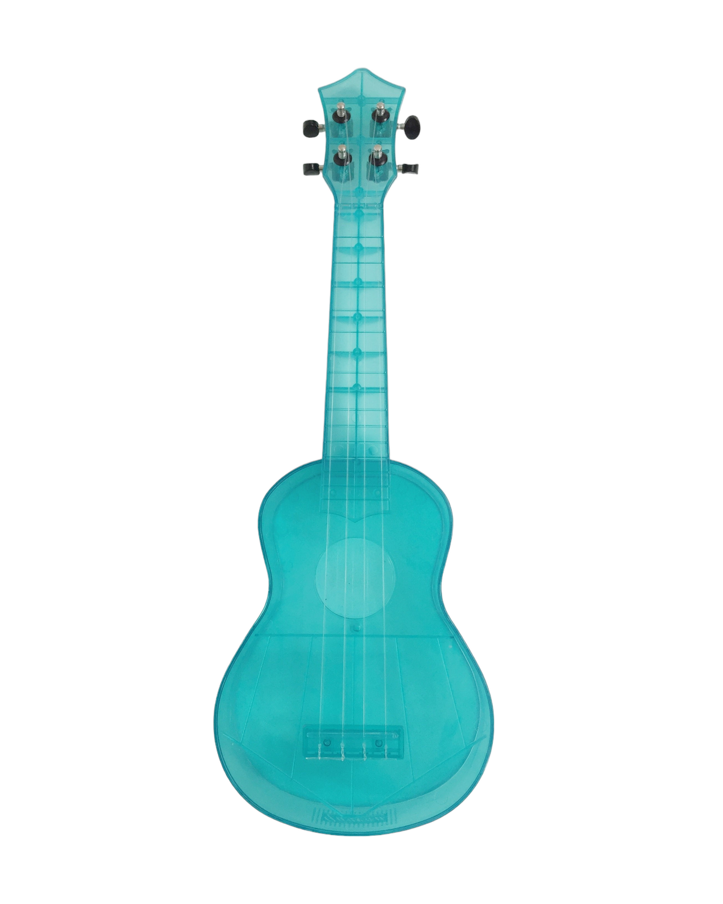 OEM Transparent 15-Fret Soprano Ukulele - Blue/Clear/Pink UK11