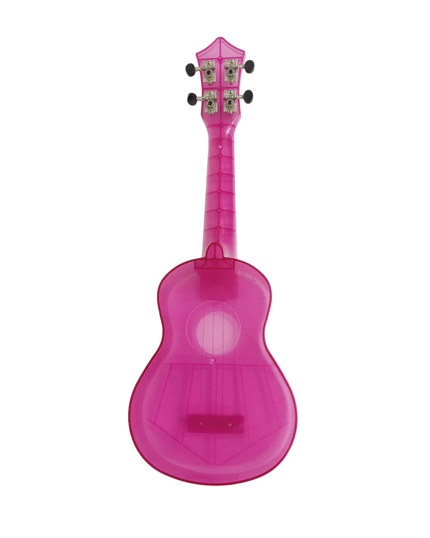 OEM Transparent 15-Fret Soprano Ukulele - Blue/Clear/Pink UK11