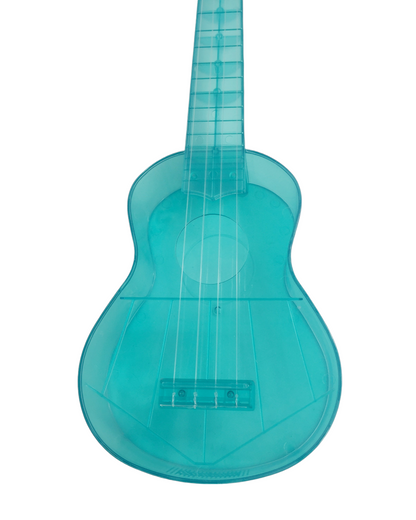 OEM Transparent 15-Fret Soprano Ukulele - Blue/Clear/Pink UK11