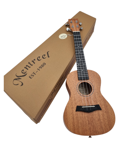 Mentreel UK23100 All Mahogany Concert Concert Ukulele (23-Inch) + Ukulele Stand