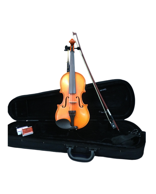 Handmade Kapok V888 Premium 1/4 Size Solid Wood Violin Pack-Foam Case,Rosin,Bow