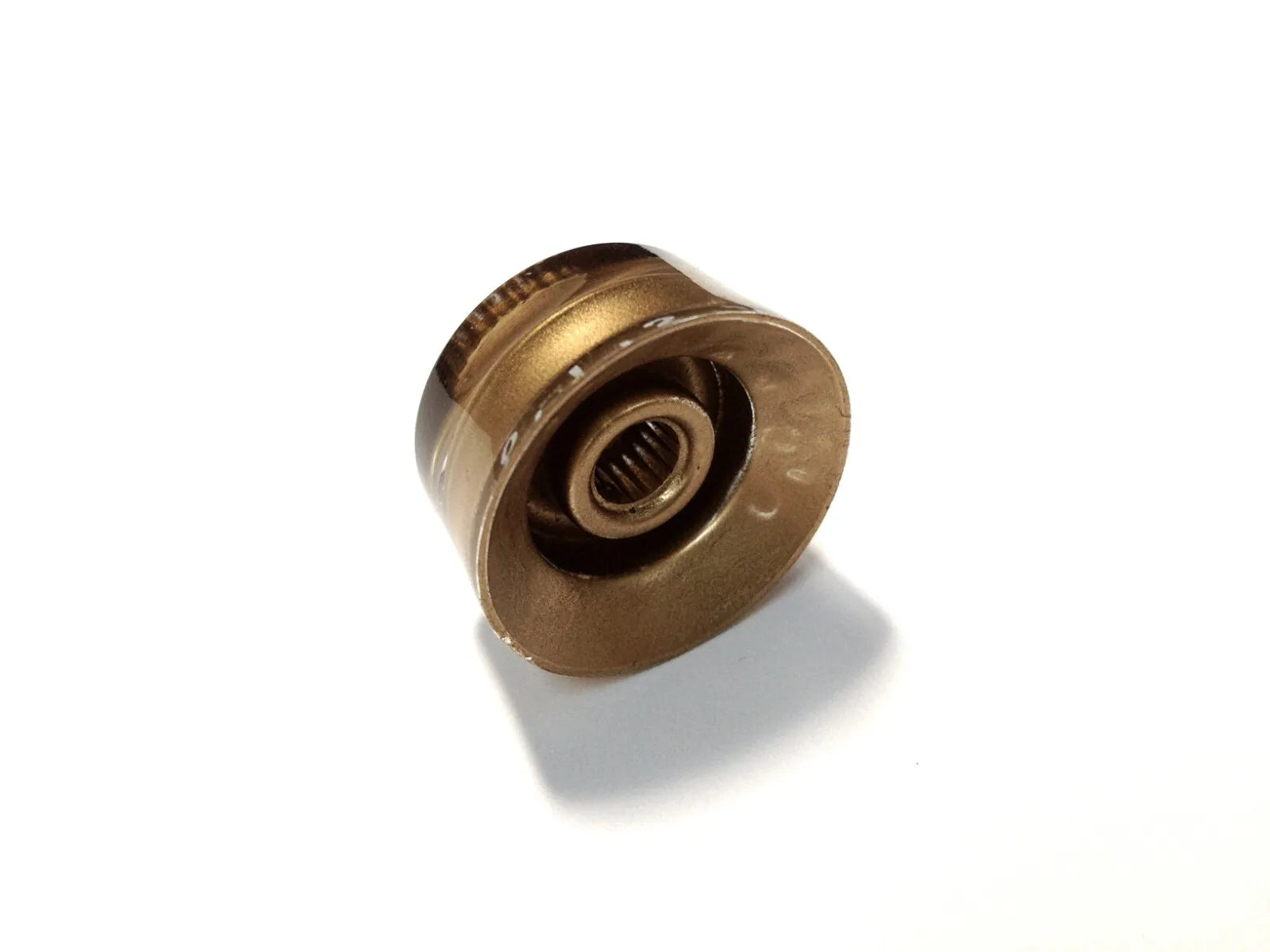 4x Push-on Volume / Tone Control Knob for Electric Guitar and Bass,Golden-Clear