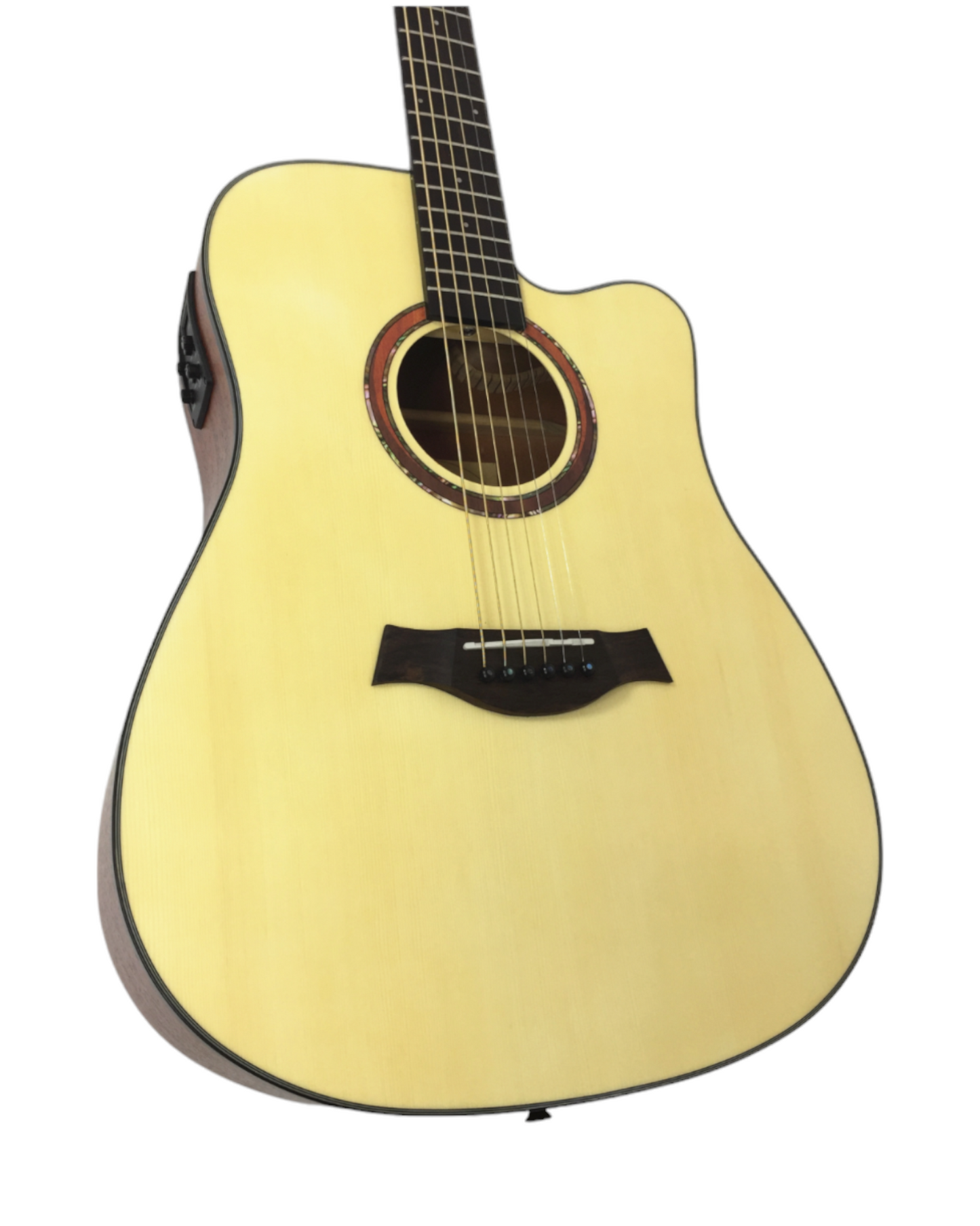 Haze Solid Spruce Built-In Pickups/Tuner Acoustic Guitar - W1654CEQN