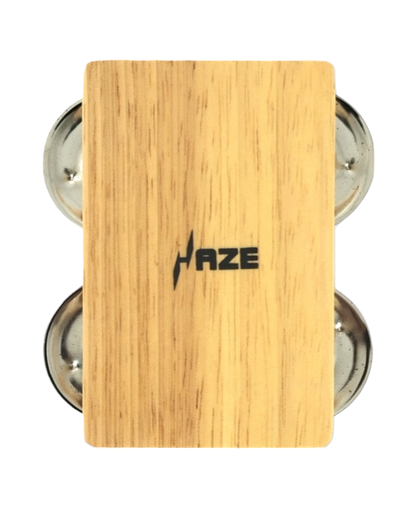 Rubber Wood Timber Cajon 4 Bell Castanet Box Drum Companion Percussion Accessories- W6