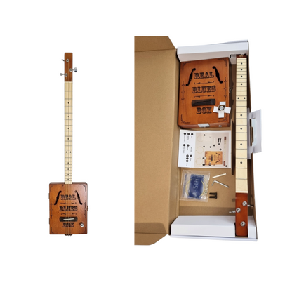 Haze Mahogany Cigar Box Guitar - Natural X1  DIY kits