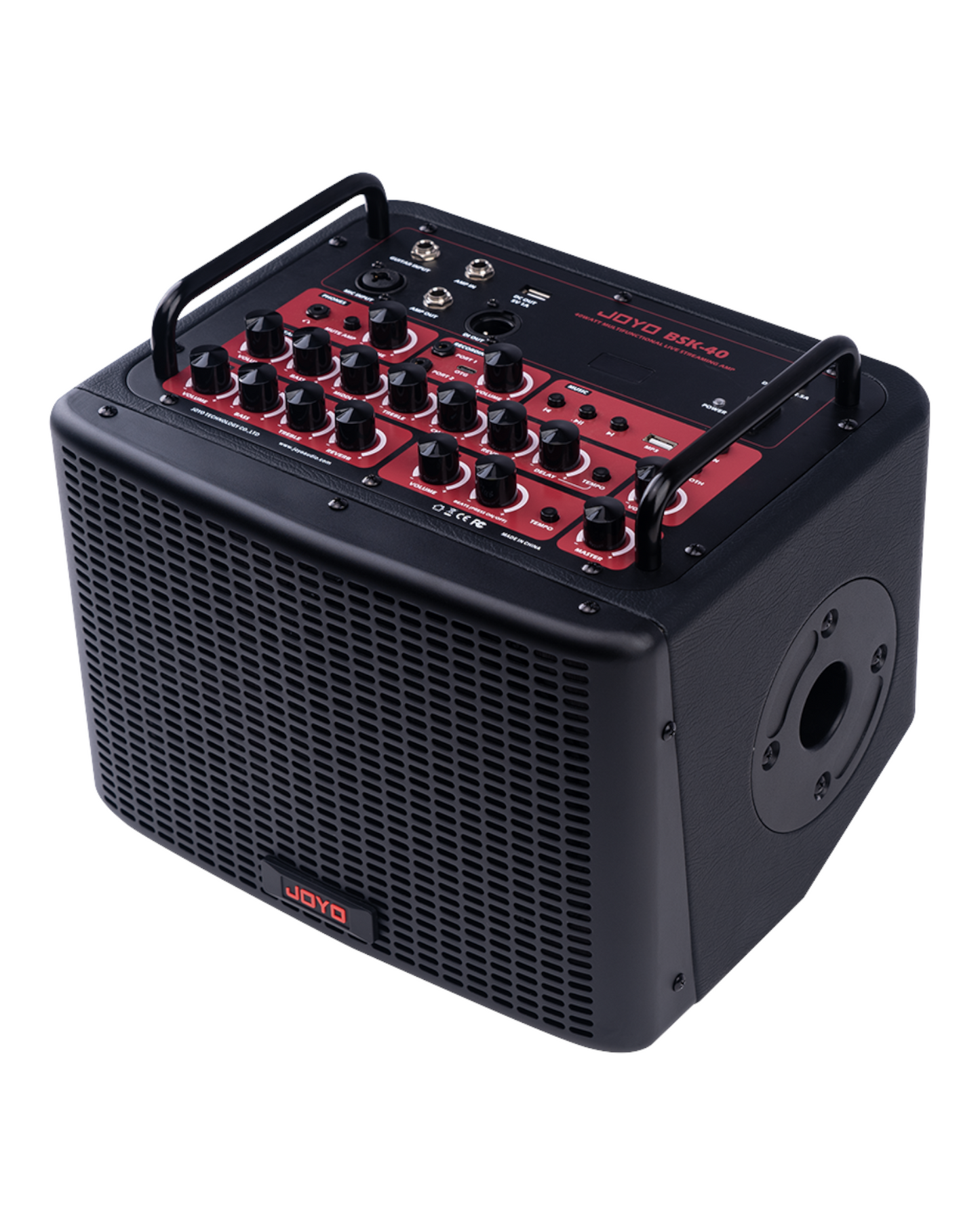 Joyo 40W Multifunctional Rechargeable Outdoor Guitar & Vocals Amp w/ Built-In Drum Machine and Digital Effects - BSK40