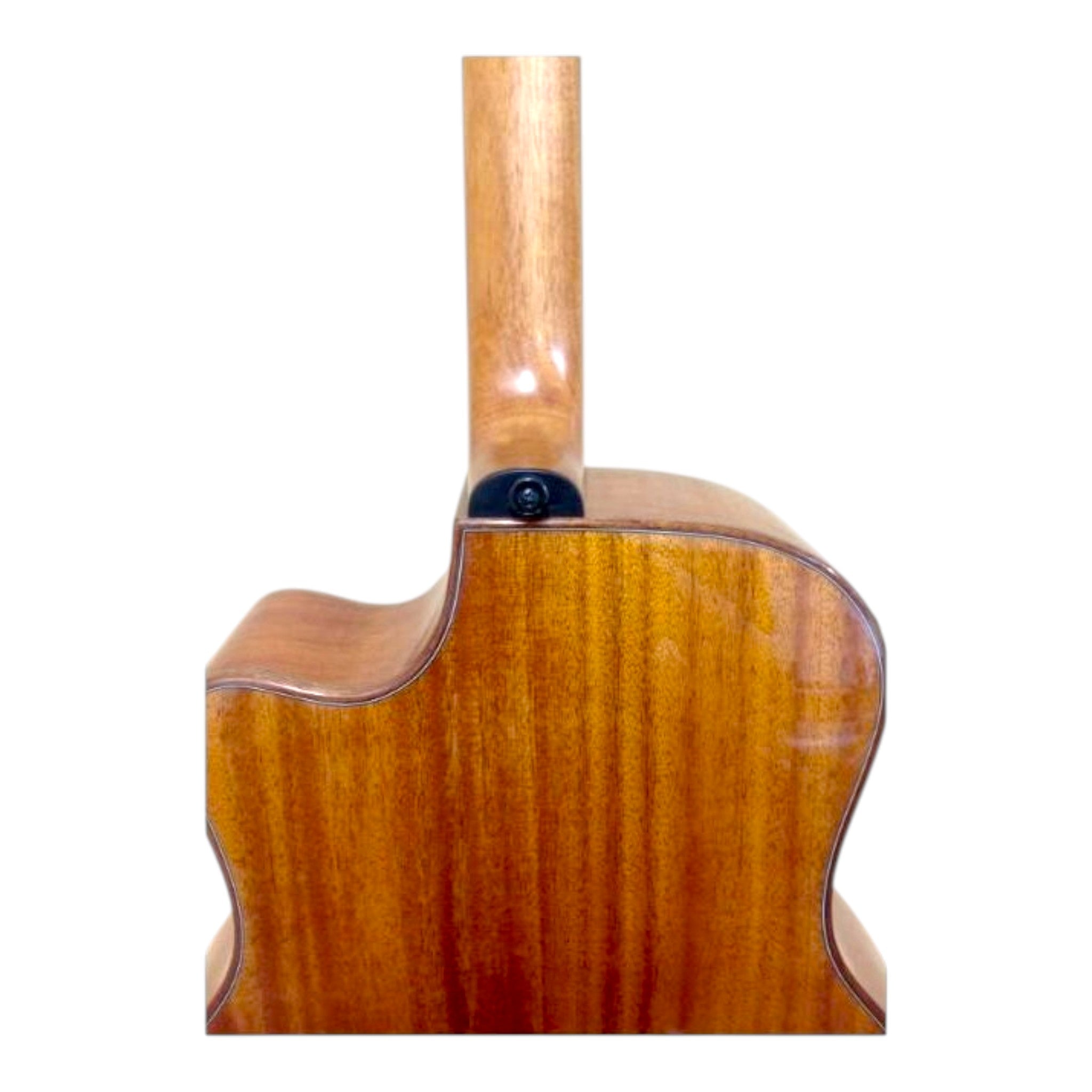 Caraya A2016CEQARCEDAR Solid Cedar Built-In Pickup/Tuner Beveled Armrest Acoustic Guitar - Natural