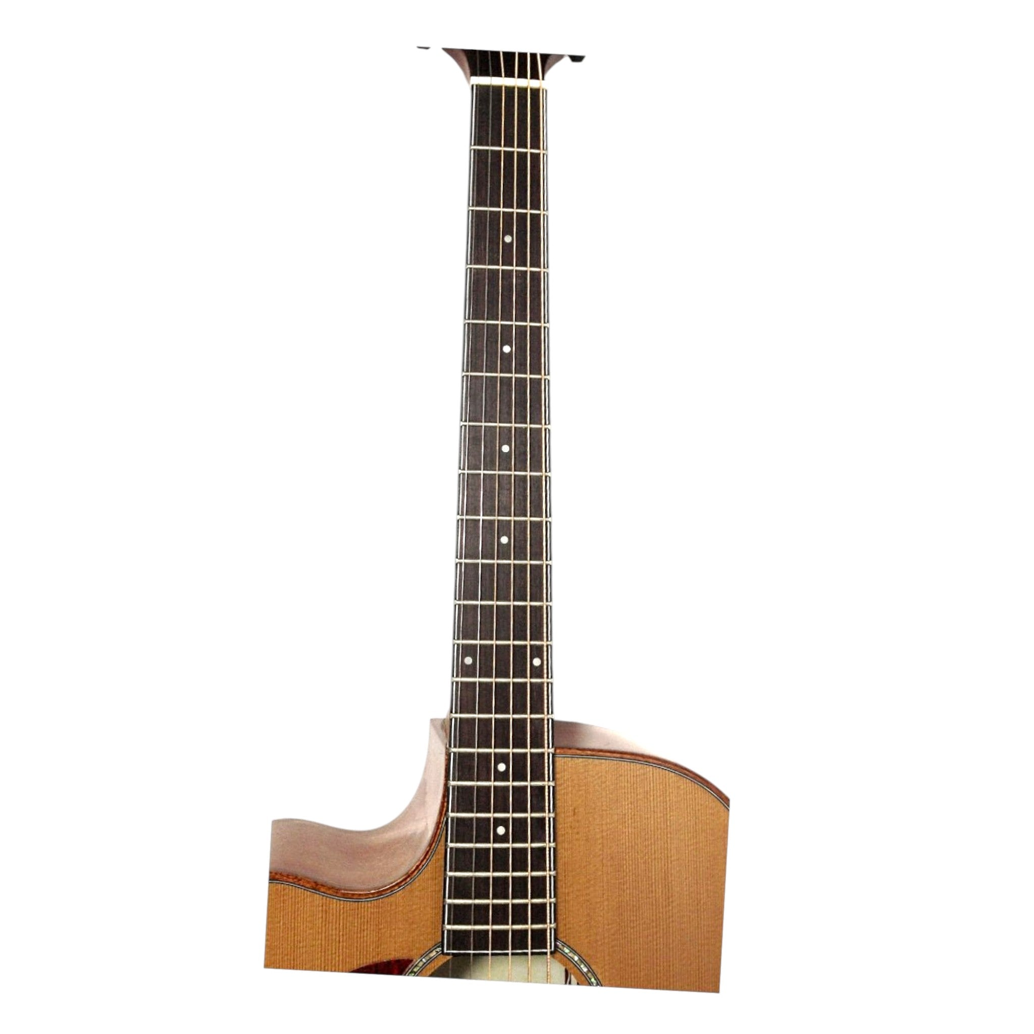 Caraya A2016CEQARCEDARLH Left-Handed Solid Canada Cedar Jumbo Acoustic Guitar - Natural