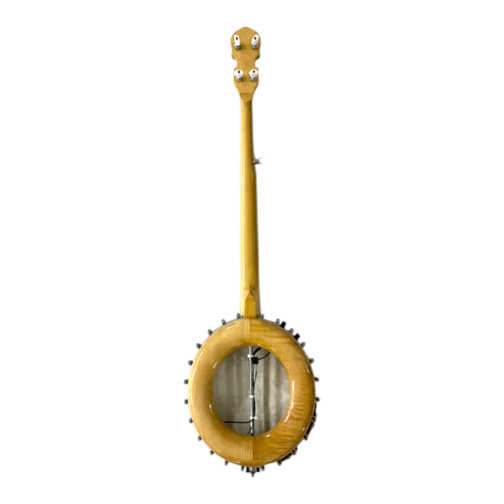 Caraya BJ70E "ElectroGrass" 5-String Maple Open-Back Banjo w/ Partial Internal Resonator & Piezo Bridge Pickup