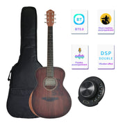 Caraya D36SKOA Traveller Guitar with Double OS1 Vibration Pickup