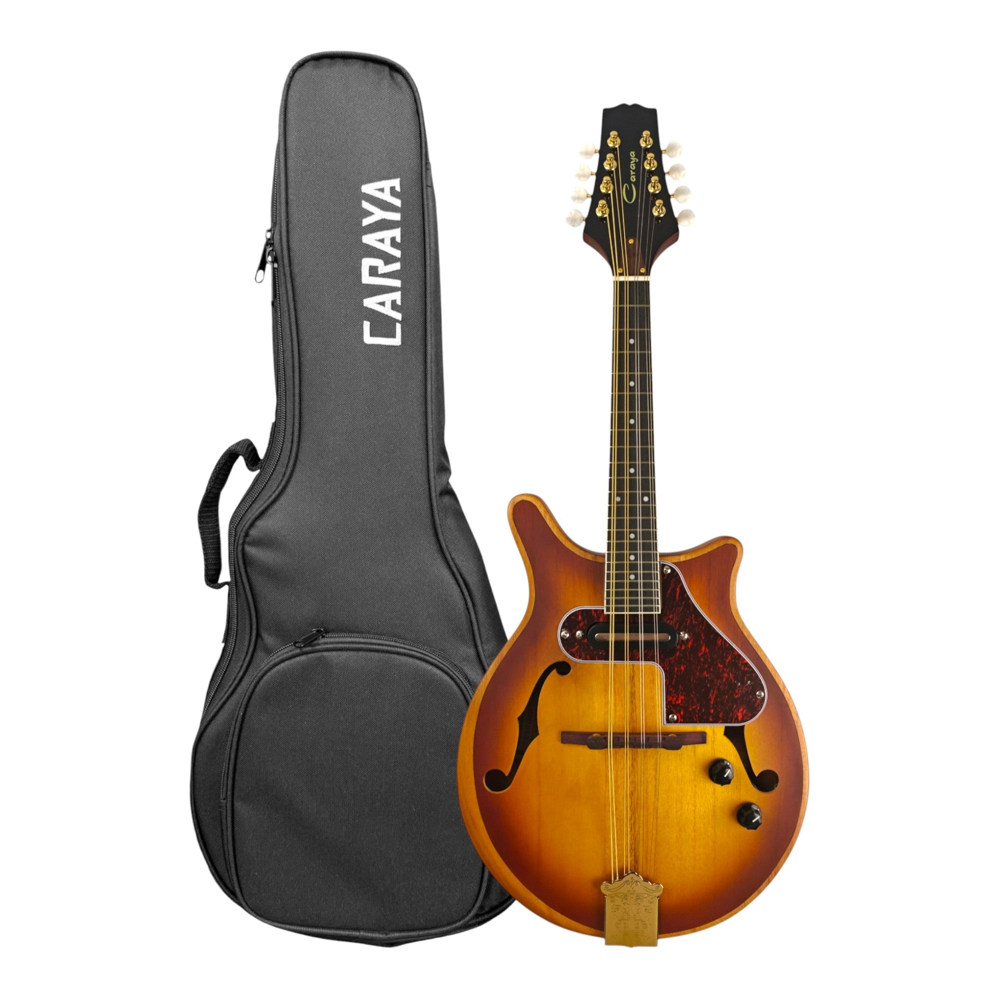Caraya DMA40E Modernised Electric Mandolin - Sunburst
