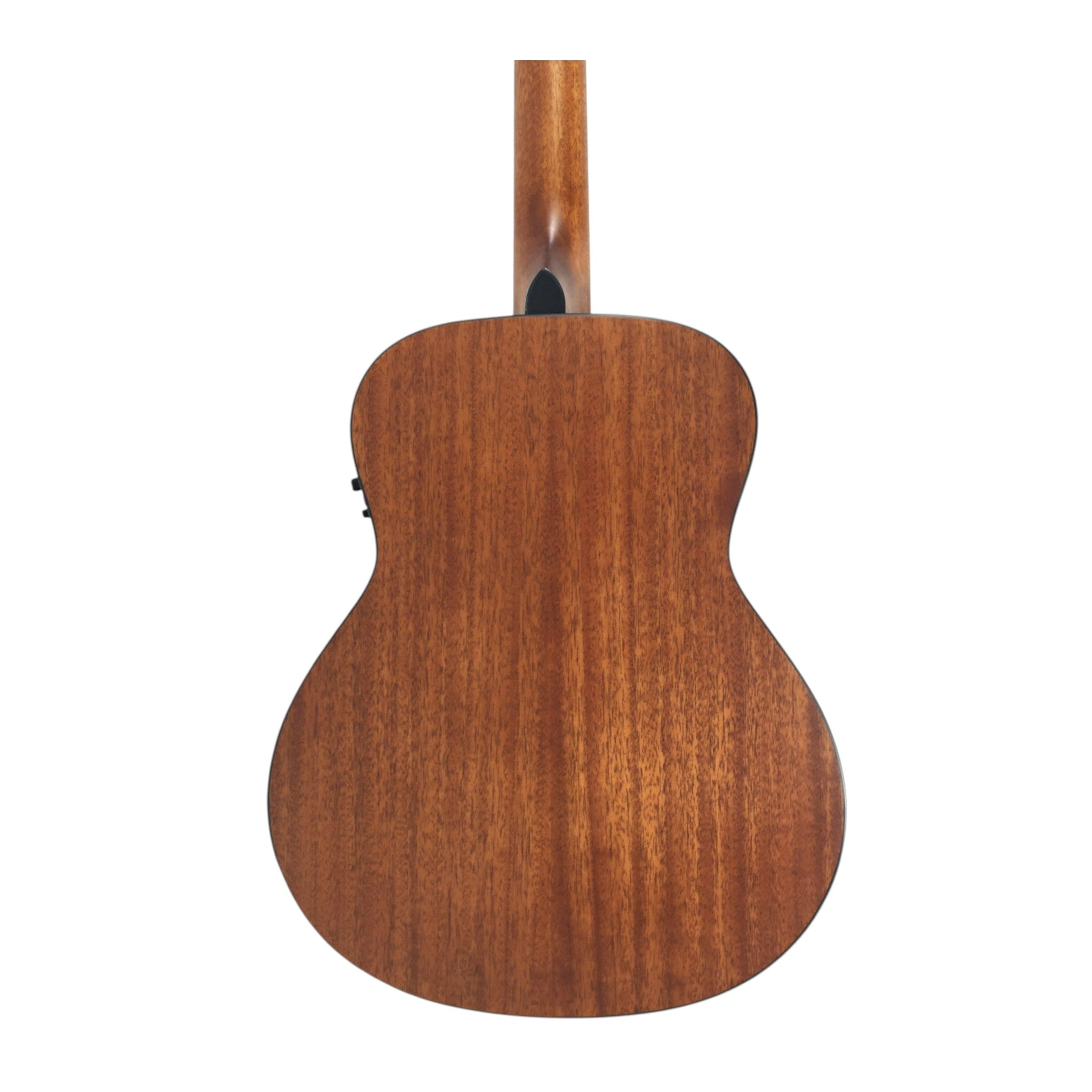 Caraya P304111SEQLH Left-Handed 3/4 Traveller Solid Mahogany Acoustic Guitar w/ Built-In Tuner, Pickup & Padded Bag