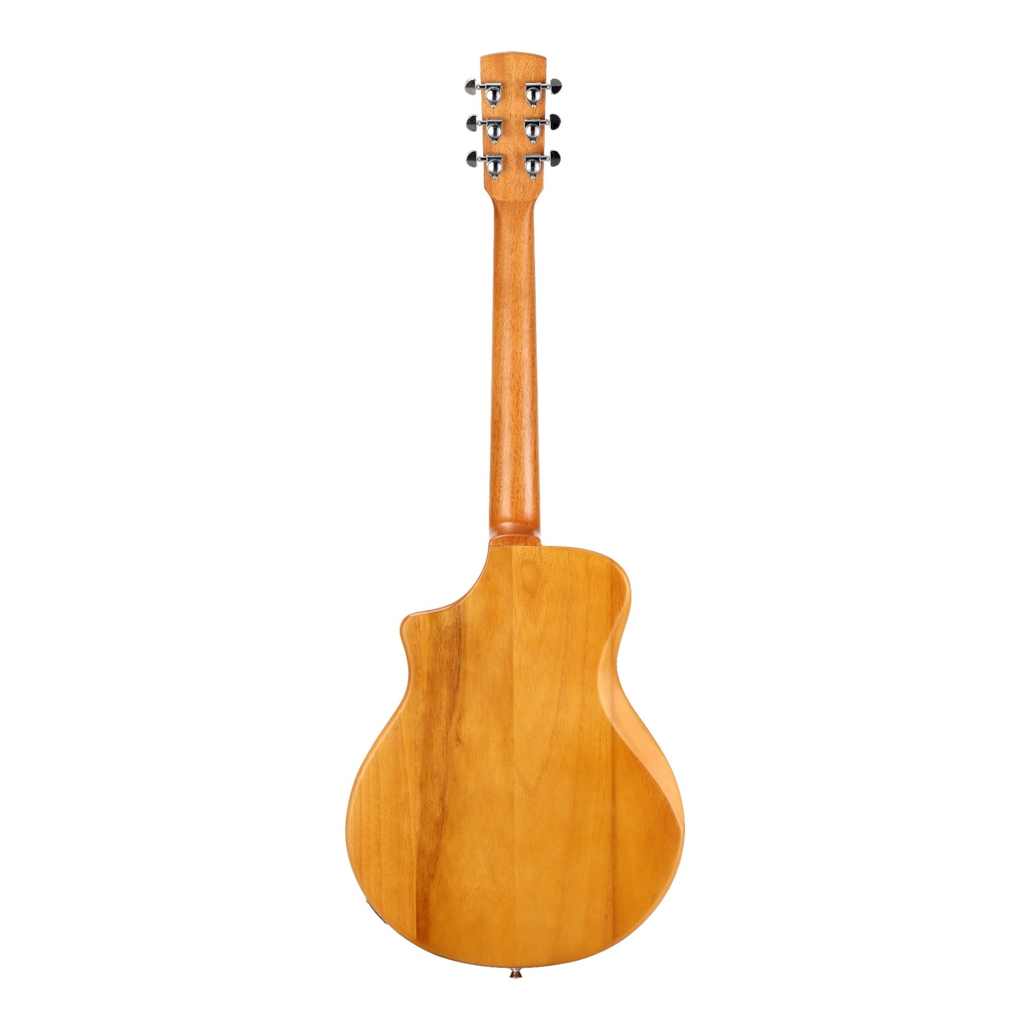 Caraya RE20 Hybrid Resonator Electric-Acoustic Guitar – Paulownia, Satin Natural