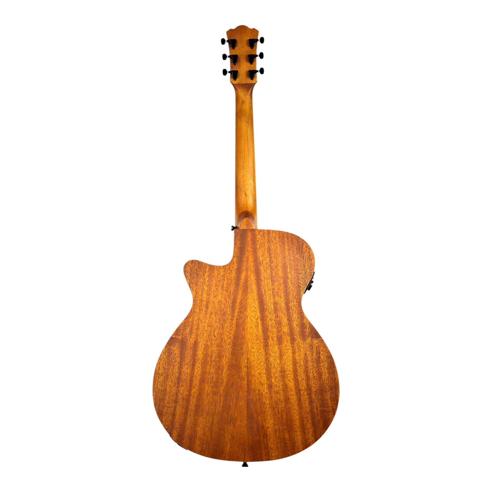 Caraya SAFAIR40CEQ 40" Traveler Thin Body Built-In Pickups/Tuner Acoustic Guitar - Natural with Accessories and 10W Amp. (Optional)