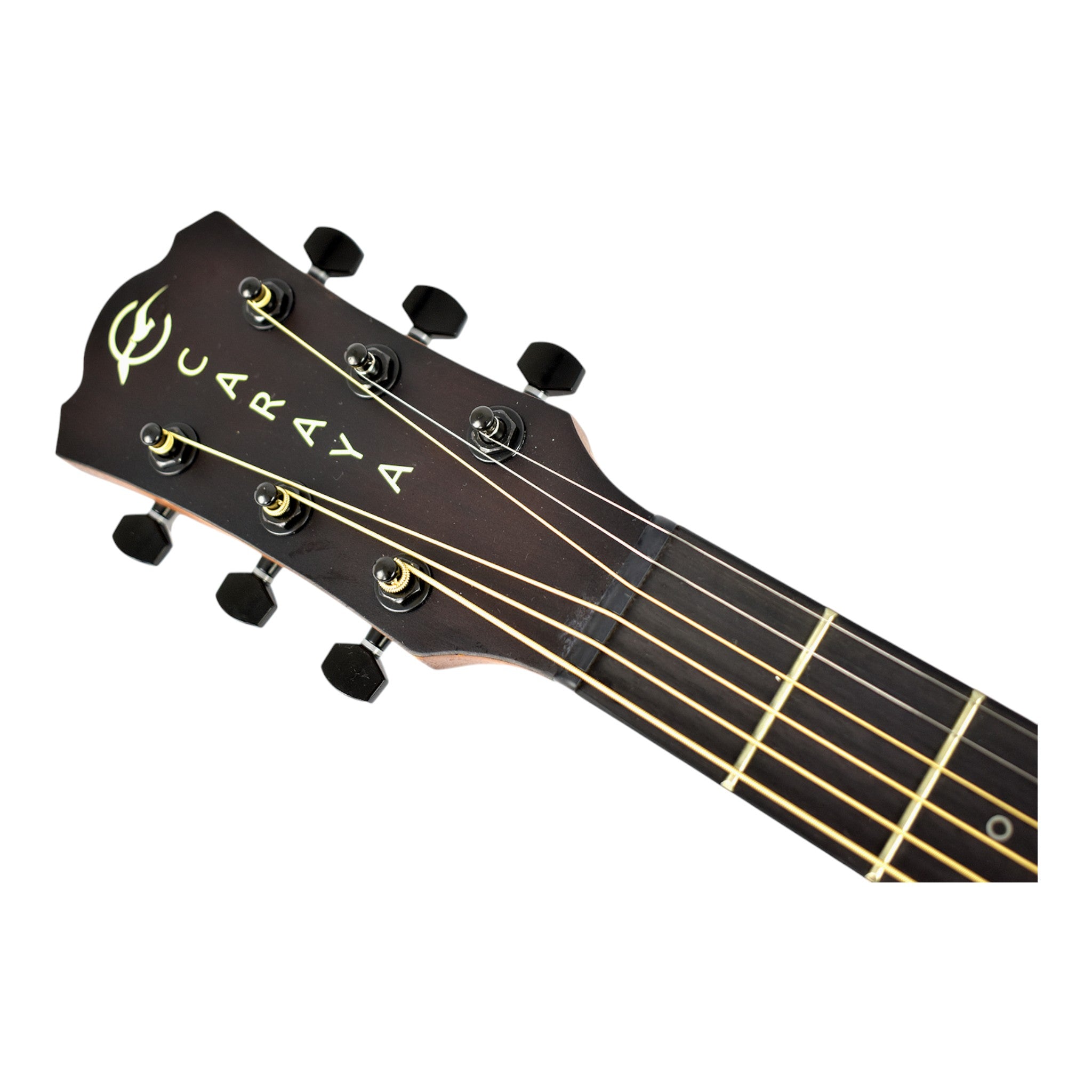 Caraya SAFAIR40CEQ 40" Traveler Thin Body Built-In Pickups/Tuner Acoustic Guitar - Natural with Accessories and 10W Amp. (Optional)