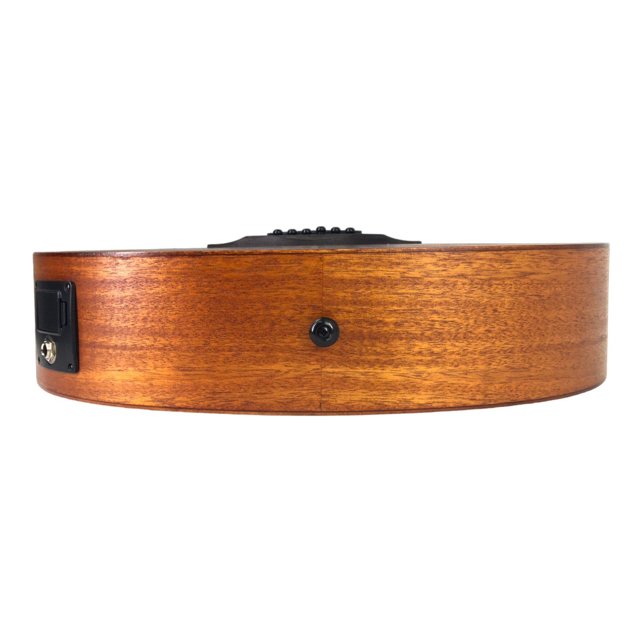 Caraya SAFAIR40CEQLH Left-Handed Thin-Body Built-In Pickups/Tuner Acoustic Guitar - Natural + 10W Amp. (Optional)