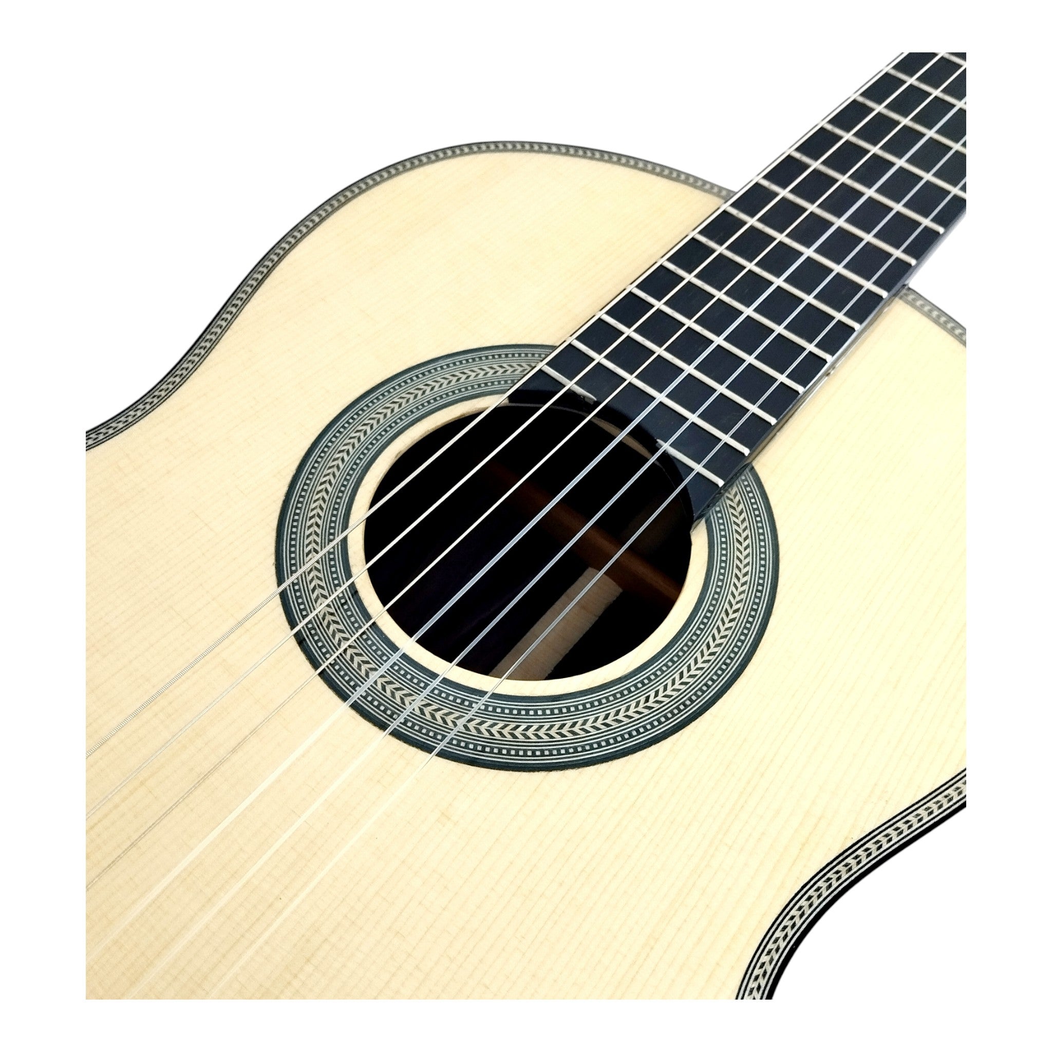 Caraya “Classic, Elegant, Precise” Solid Engelman Classical Guitar w/ Double OS1 Vibration Pickups - SCG952EQN