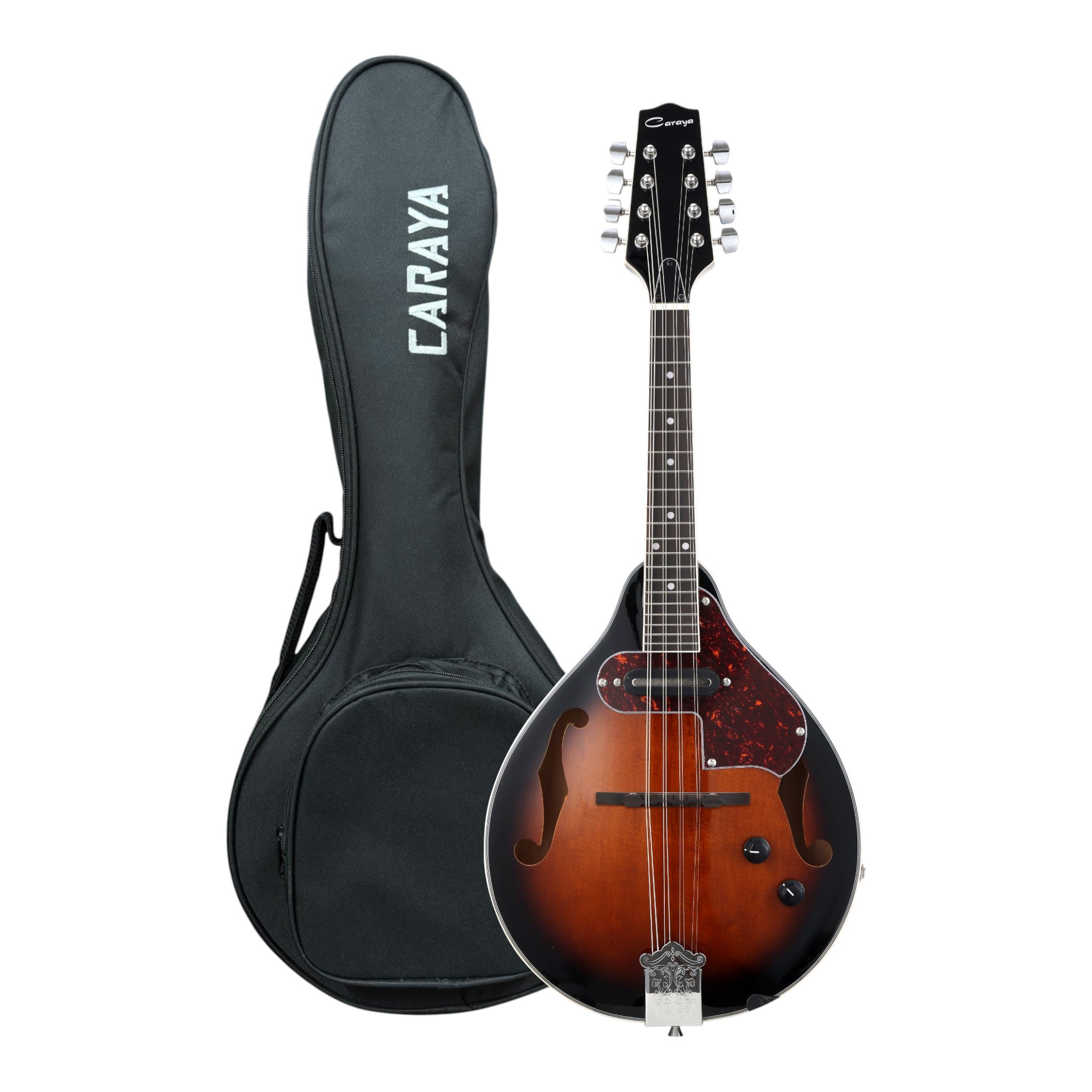 Caraya A-Style Electric Mandolin Pack with Padded Bag – SMA006E