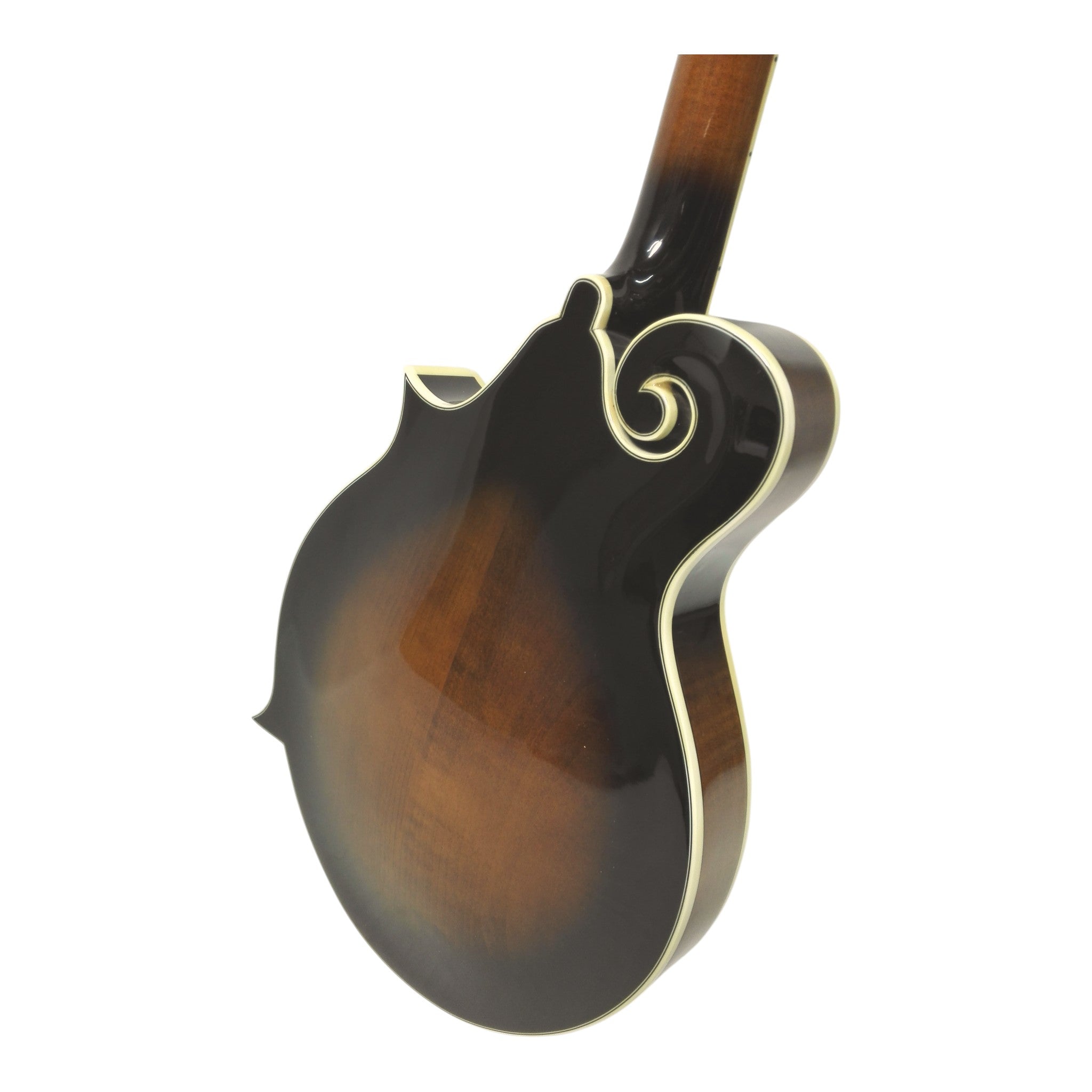 Caraya SMA958 Solid Spruce and Flamed Maple F-Style Mandolin in Dark Violin Sunburst
