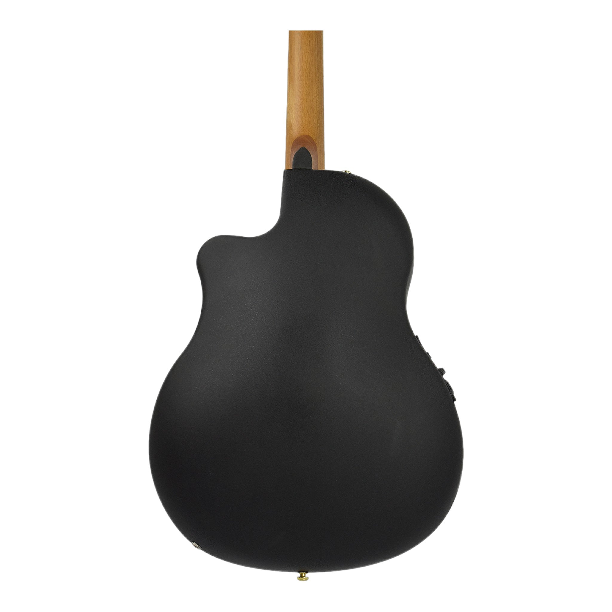 Caraya SP723CEQBS Roundback Built-In Pickups Fibre Glass Back Acoustic Guitar - Sunburst with Accessories and 10W Amp. (Optional)