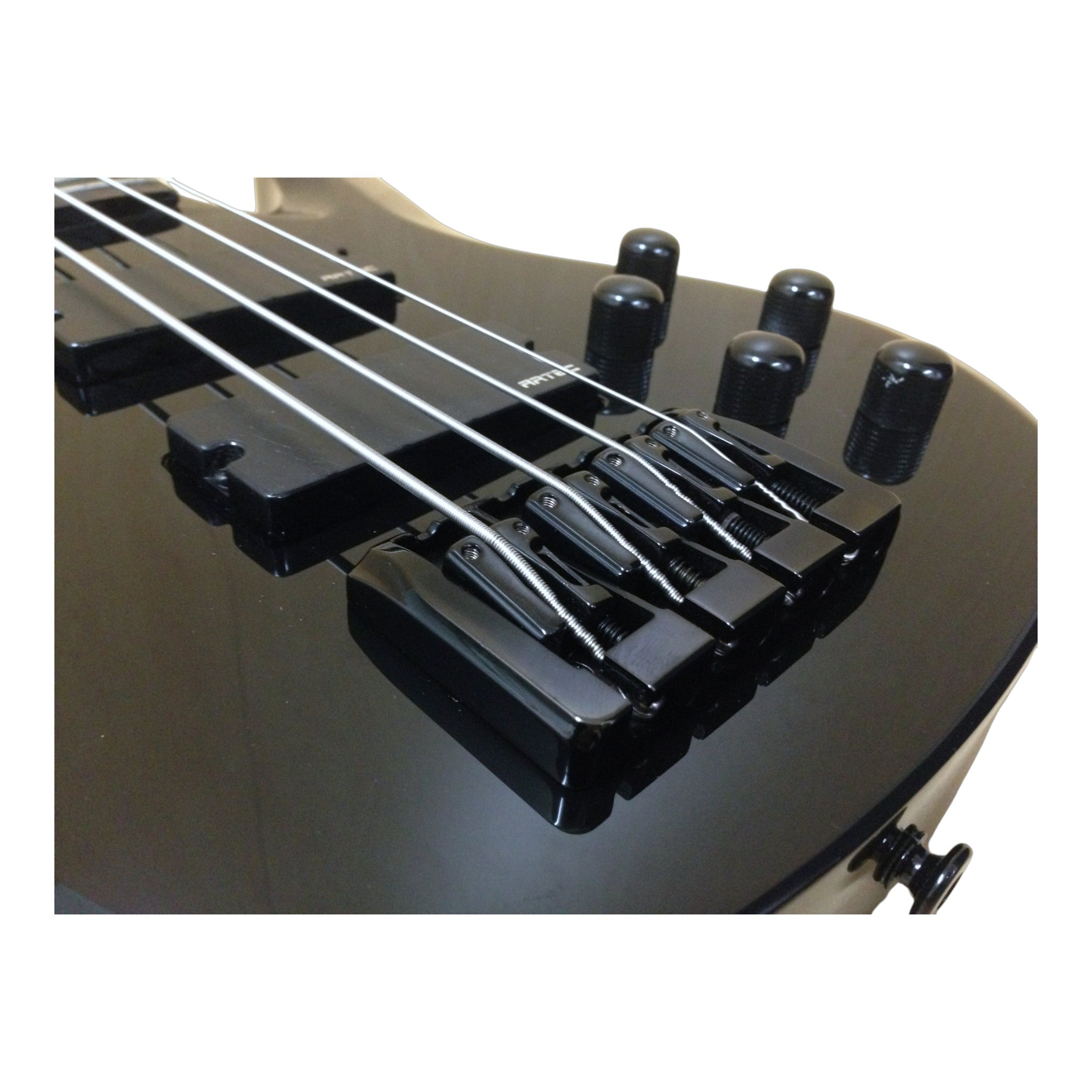 Haze SPB3270BK Fretless 4-String Electric Bass Guitar,Black,Neck-Thru + Free Gig Bag