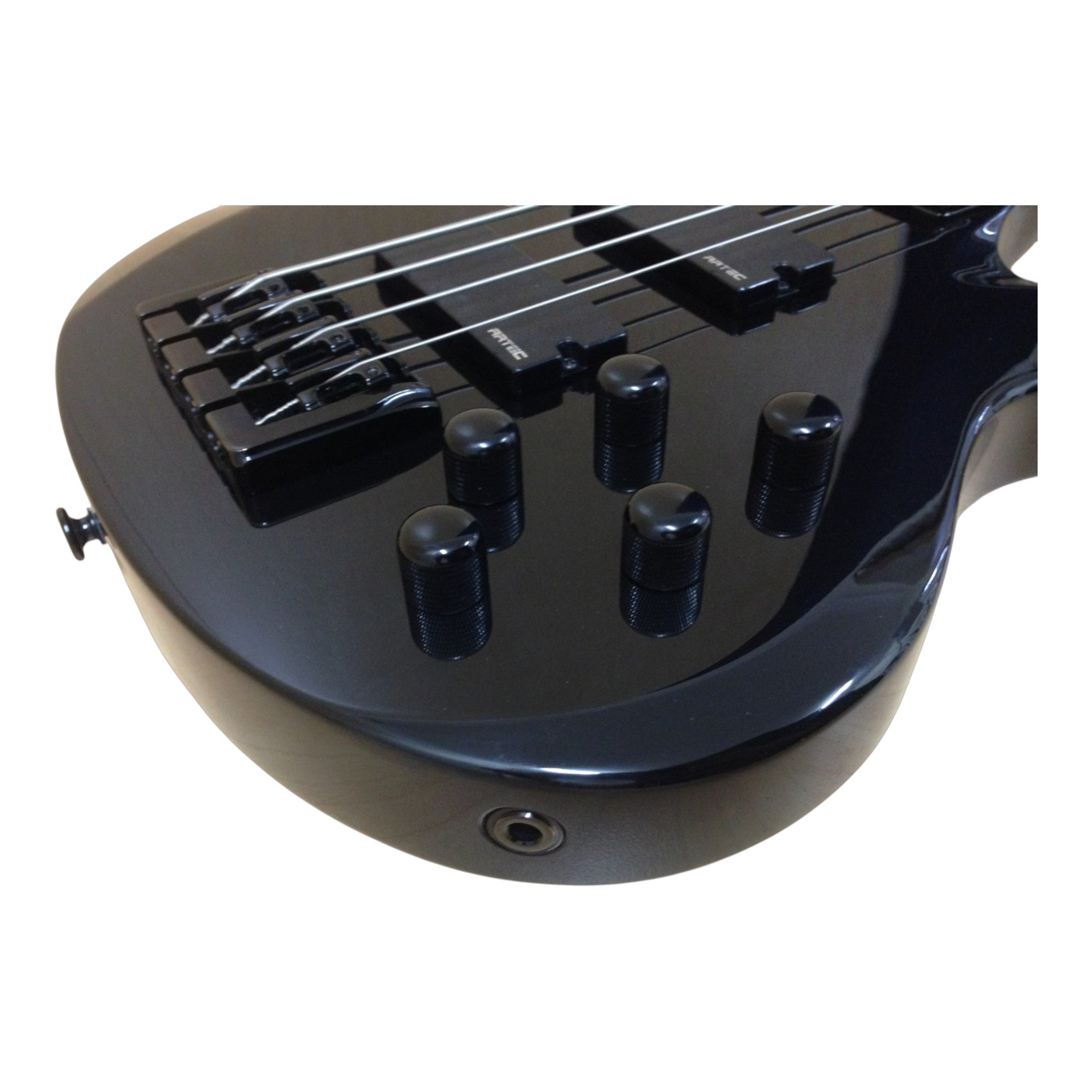 Haze SPB3270BK Fretless 4-String Electric Bass Guitar,Black,Neck-Thru + Free Gig Bag