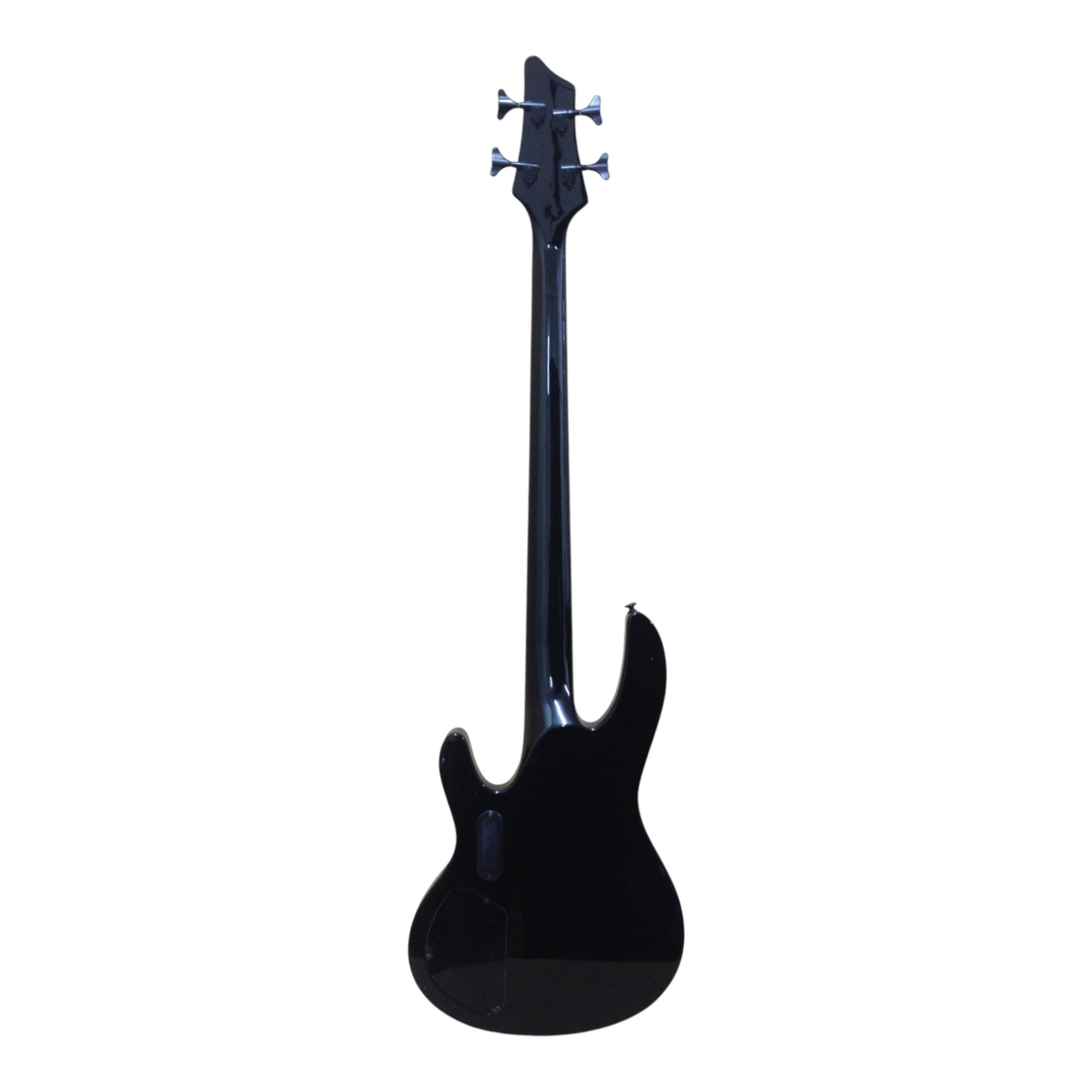 Haze SPB3270BK Fretless 4-String Electric Bass Guitar,Black,Neck-Thru + Free Gig Bag